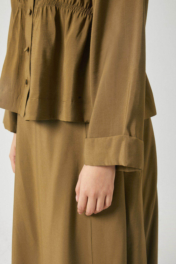 Gathered Skirt Set Dark Bronze - 9