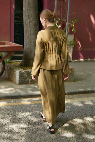 Gathered Skirt Set Dark Bronze - 7