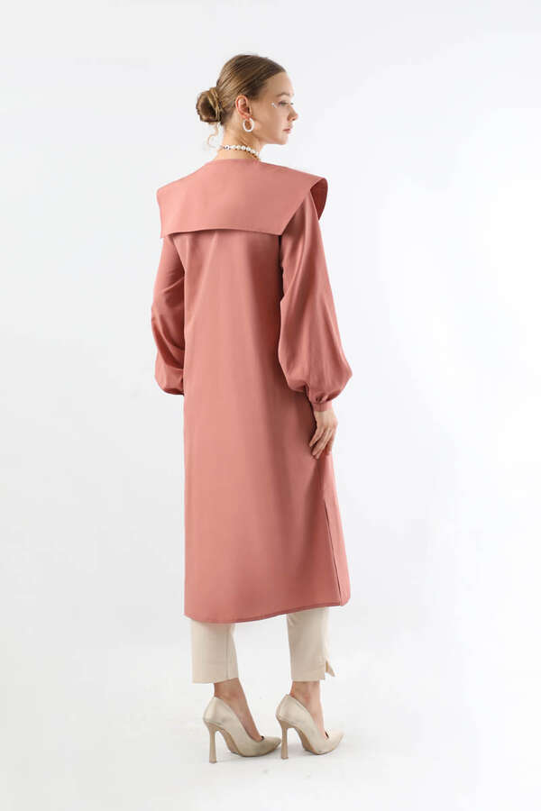 Geniş Bebe Yaka Tunik Gül Kurusu - 6