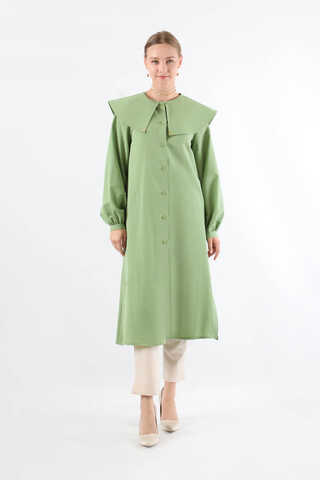 Geniş Bebe Yaka Tunik Mint - 1