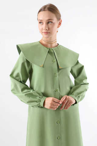 Geniş Bebe Yaka Tunik Mint - 2