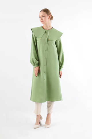 Geniş Bebe Yaka Tunik Mint - 3