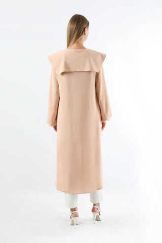 Geniş Bebe Yaka Tunik Somon - 6