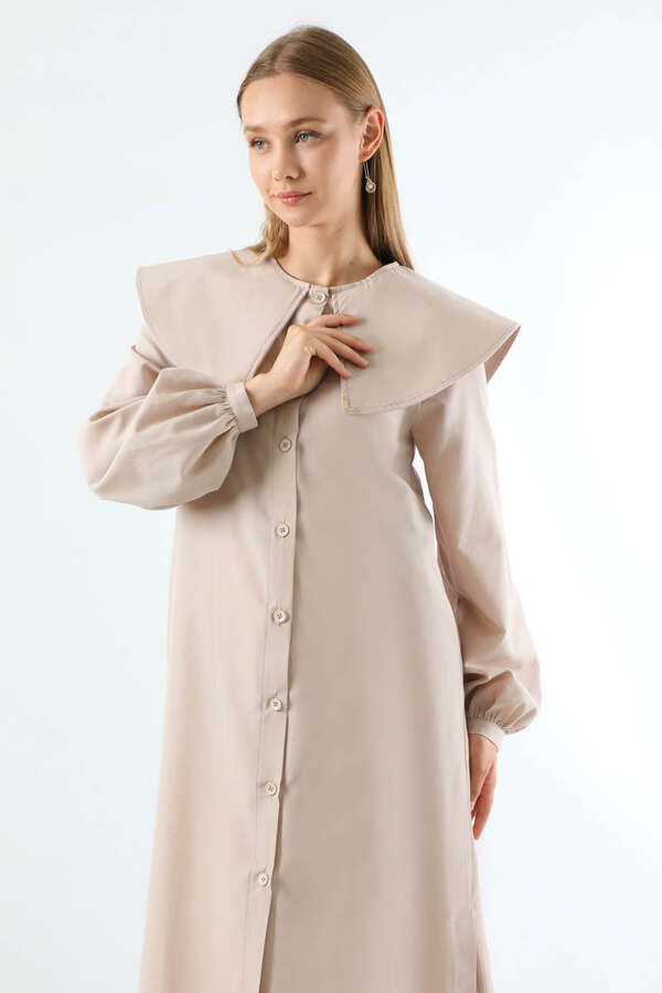 Geniş Bebe Yaka Tunik Taş - 2