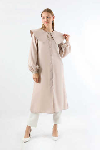 Geniş Bebe Yaka Tunik Taş - 4