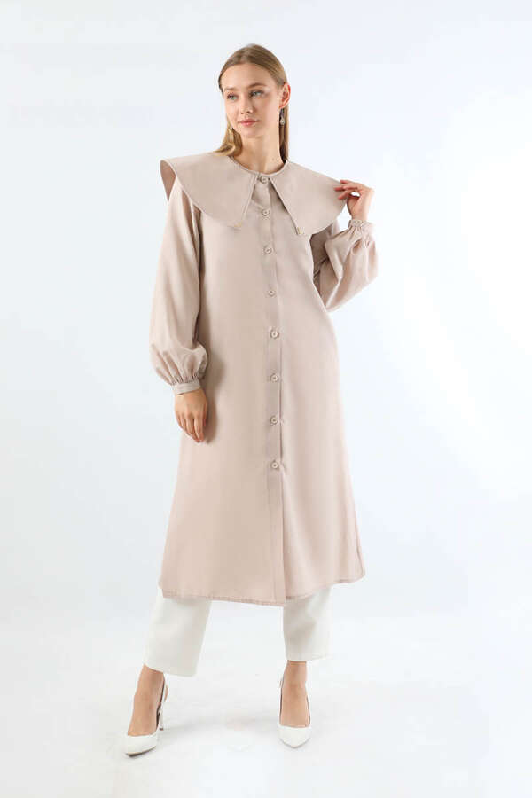 Geniş Bebe Yaka Tunik Taş - 4