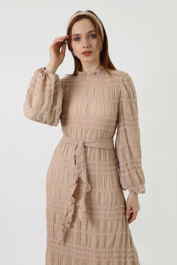 Gipeli Chiffon Dress Mink - 2