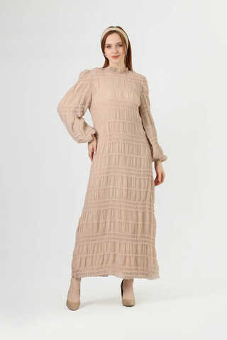 Gipeli Chiffon Dress Mink - 3