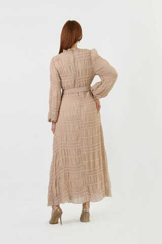 Gipeli Chiffon Dress Mink - 5