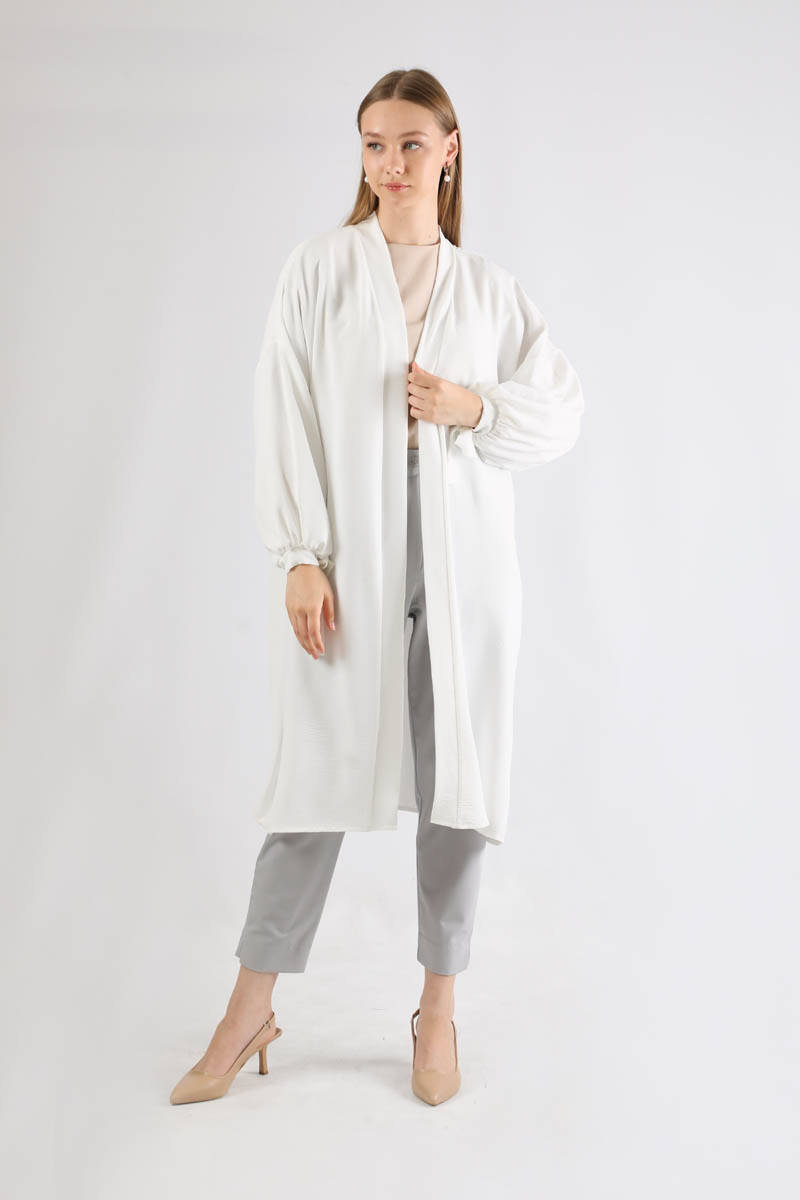 Giy Çık Kimono Ekru