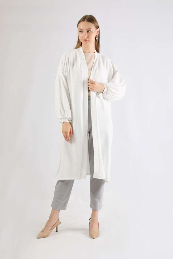Giy Çık Kimono Ekru - 1