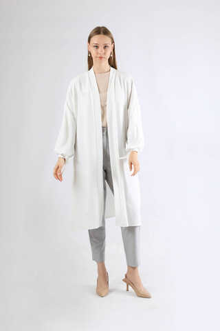 Giy Çık Kimono Ekru - 3