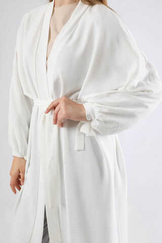 Giy Çık Kimono Ekru - 4