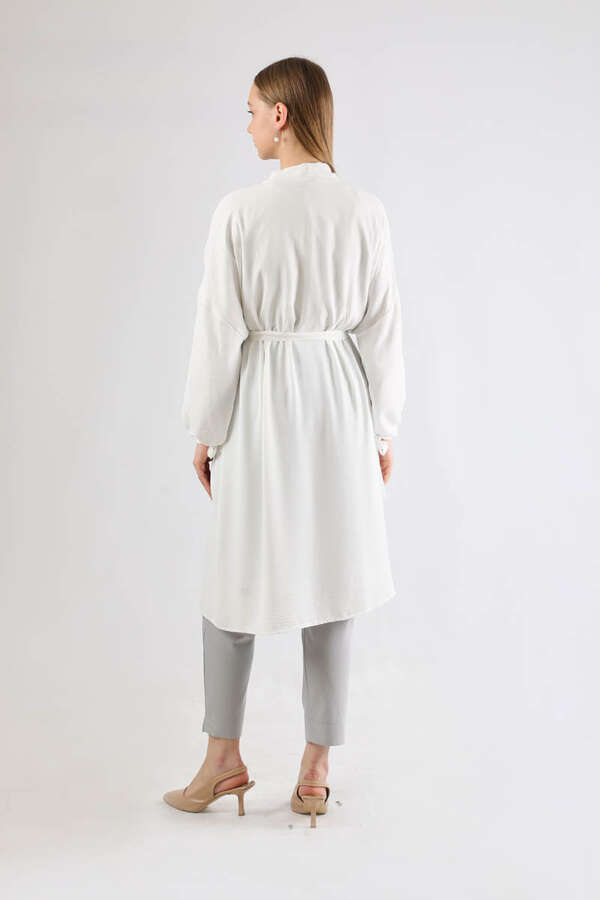 Giy Çık Kimono Ekru - 5