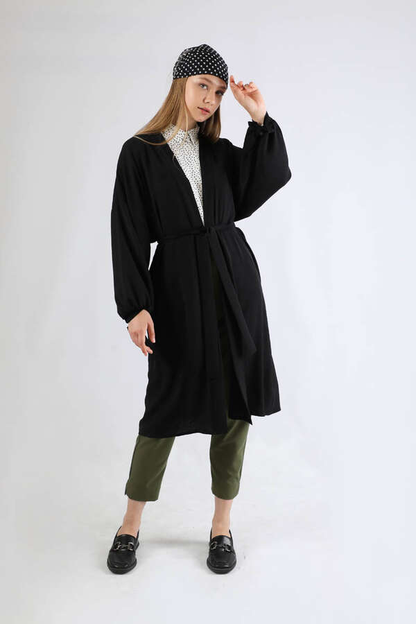 Giy Çık Kimono Siyah - 1