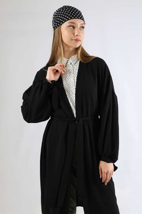 Giy Çık Kimono Siyah - 2
