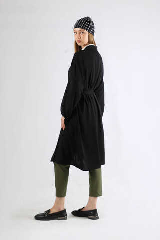 Giy Çık Kimono Siyah - 5
