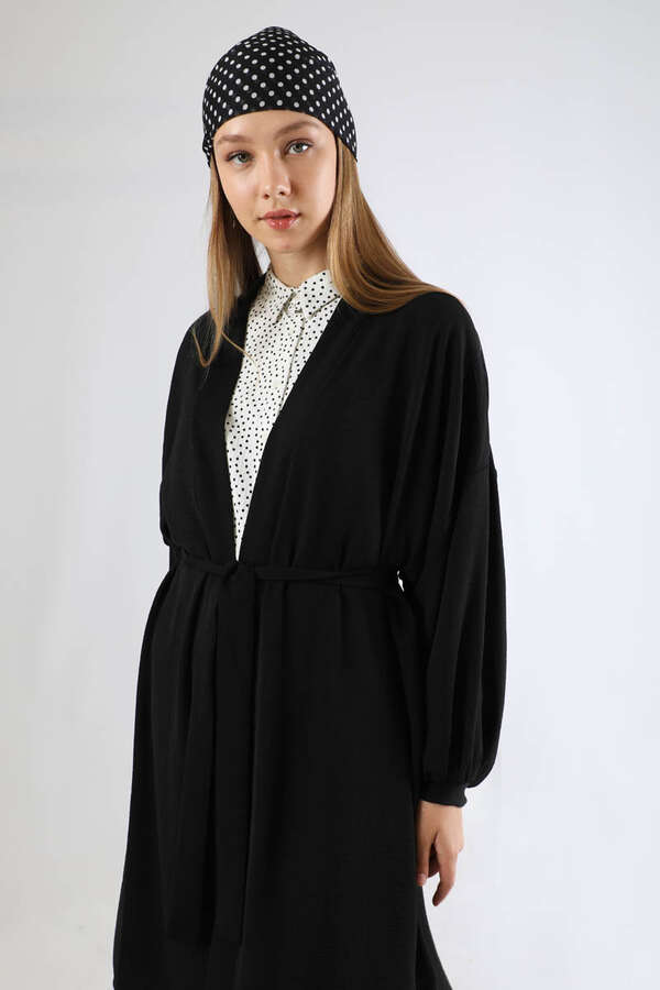 Giy Çık Kimono Siyah - 4