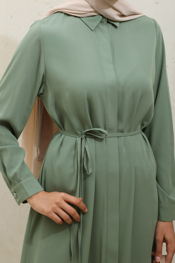 Medine İpeği Tunik Takım Haki - 8