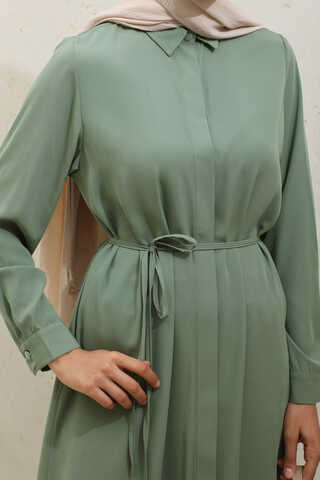 Medine İpeği Tunik Takım Haki - 8