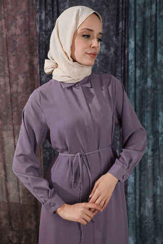 Medine İpeği  Tunik Takım Lila - 2