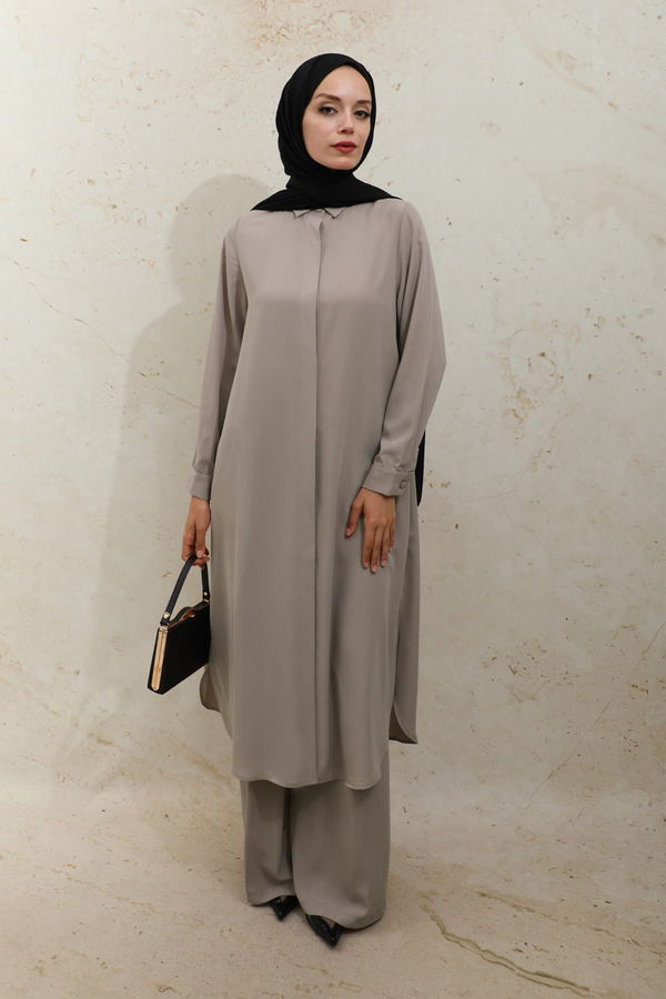 Medine İpeği Tunik Takım Taş 