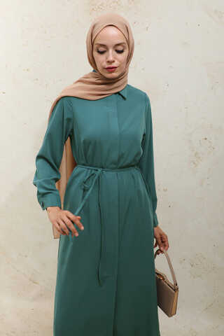 Medine İpeği  Tunik Takım Zümrüt - 8