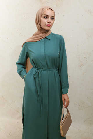 Medine İpeği  Tunik Takım Zümrüt - 9