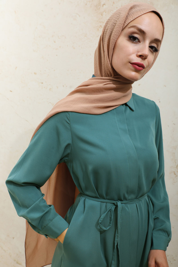 Medine İpeği  Tunik Takım Zümrüt - 10