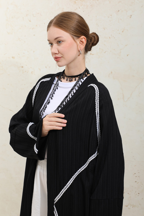 Gofre Abaya Siyah - 6