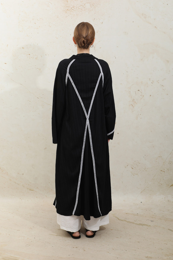 Gofre Abaya Siyah - 9