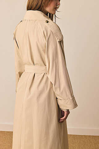 Gold Düğmeli Trençkot Taş - 7