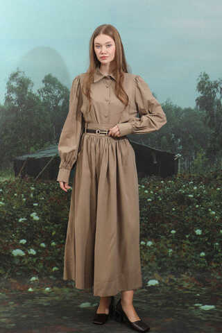 Gömlek Etek Takım Camel - 4