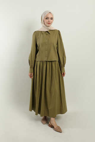 Gömlek Etek Takım Haki - 4
