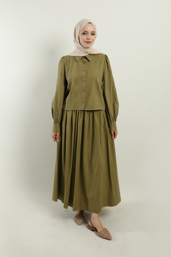 Gömlek Etek Takım Haki - 4
