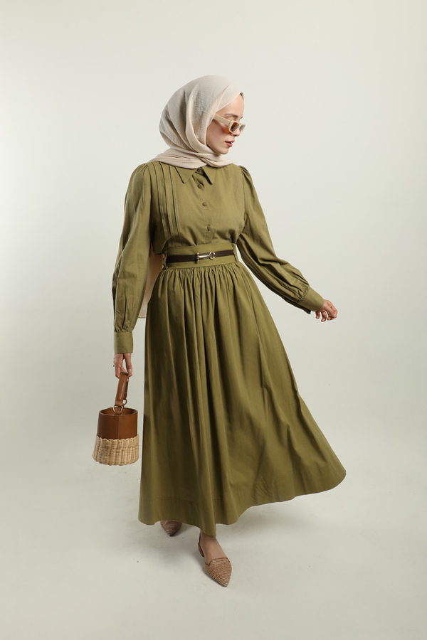 Gömlek Etek Takım Haki - 8