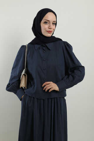 Gömlek Etek Takım Lacivert - 5