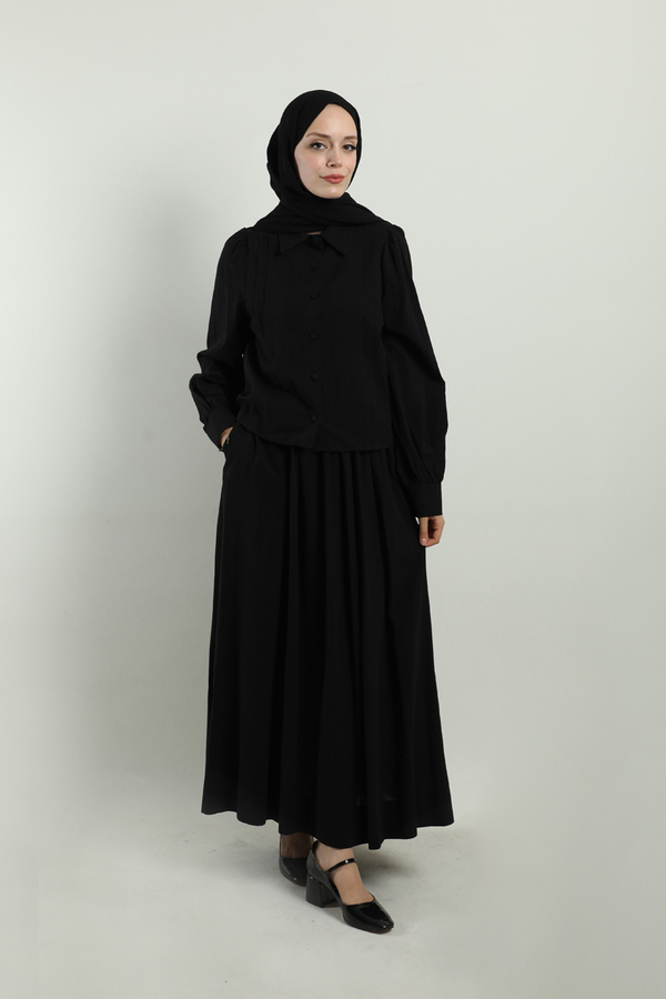 Gömlek Etek Takım Siyah - 2
