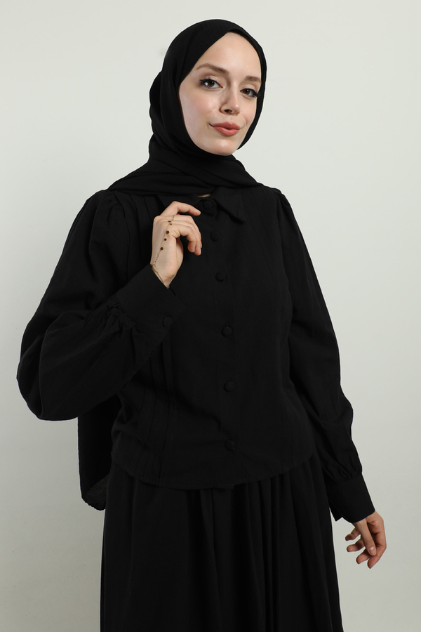 Gömlek Etek Takım Siyah - 3