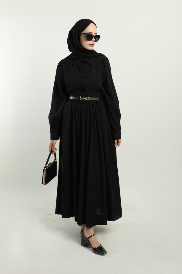 Gömlek Etek Takım Siyah - 4