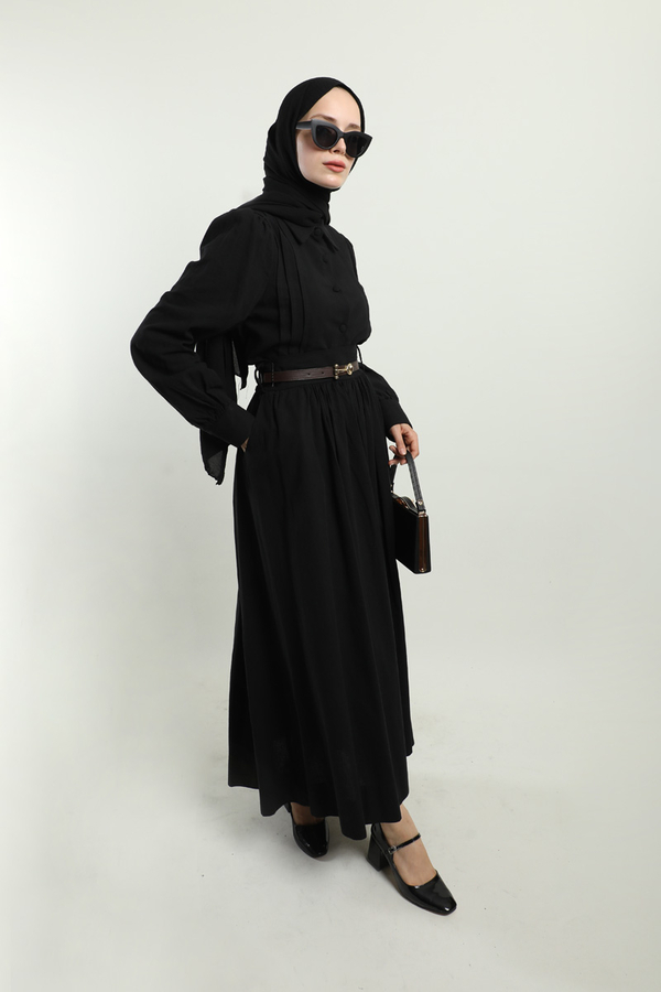 Gömlek Etek Takım Siyah - 8