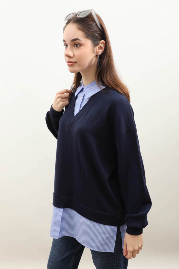 Gömlek Triko Lacivert - 3