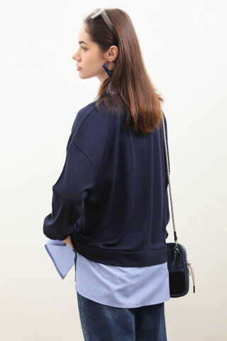 Gömlek Triko Lacivert - 8