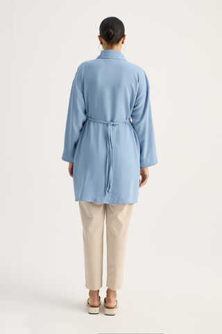 Gömlek Yaka Tunik Bebe Mavisi - 12