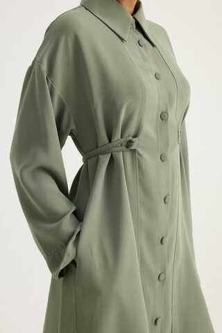 Gömlek Yaka Tunik Koyu Mint - 10