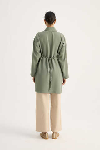 Gömlek Yaka Tunik Koyu Mint - 11