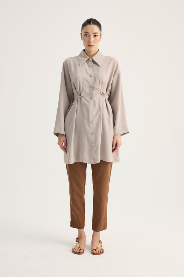 Gömlek Yaka Tunik Taş - 1