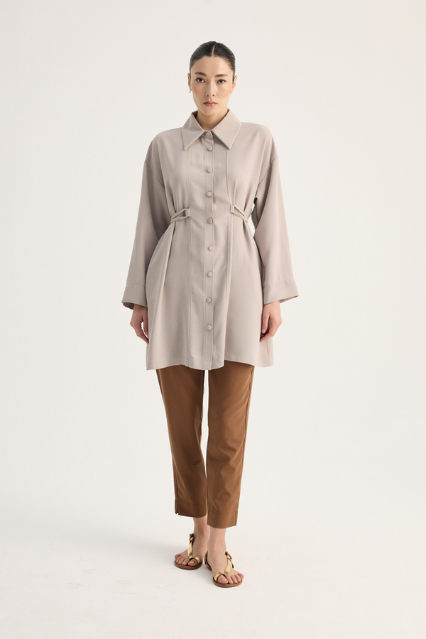 Gömlek Yaka Tunik Taş - 7