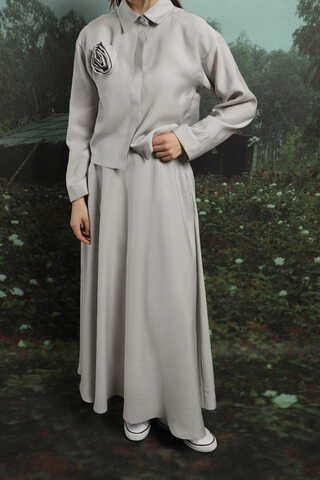 Gül Gömlek Açık Gri - 3