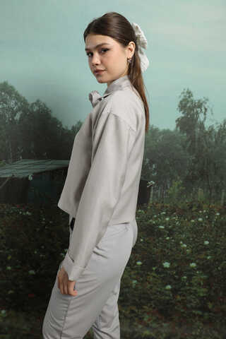 Gül Gömlek Açık Gri - 9